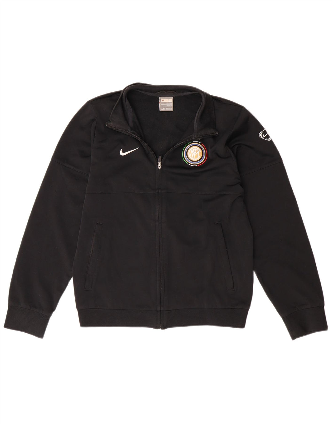 NIKE Boys Inter Milan Chándal Top Chaqueta 12-13 años Negro Poliéster