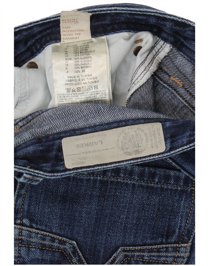 DIESEL Vaqueros Larkee Regular Straight para Hombre W33 L32 Algodón Azul Marino