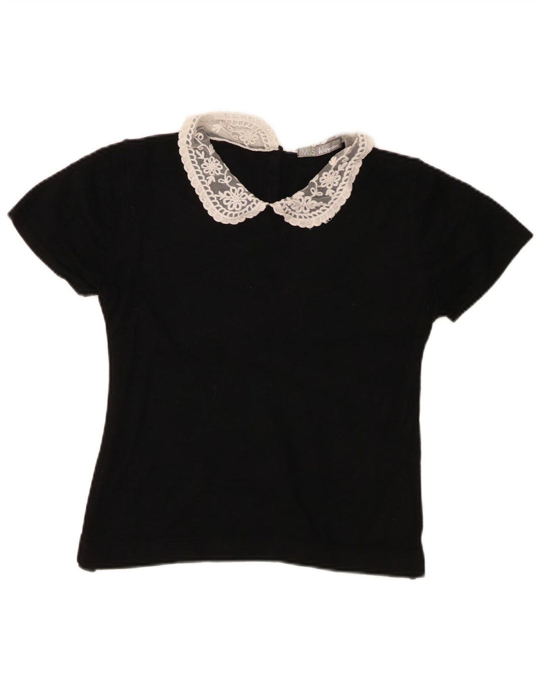 Marks & Spencer - Blusa corta para mujer (talla 40), color negro