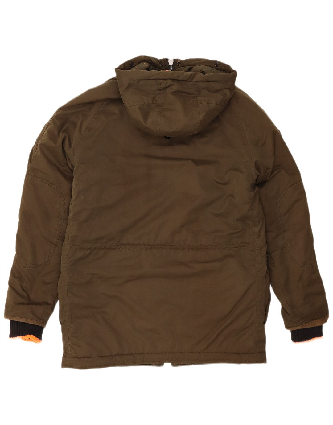SUPERDRY Chaqueta parka con capucha para hombre UK 38 Medium Caqui Poliéster