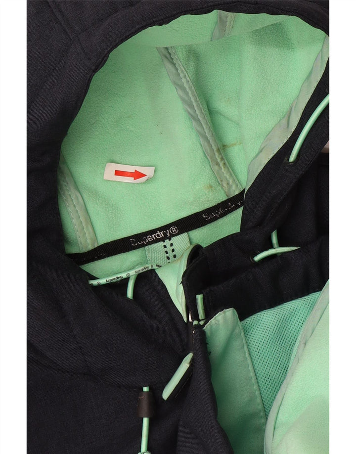 Superdry Chaqueta Cortavientos con Capucha Windtrekker para Hombre UK 38 Medium Azul Marino