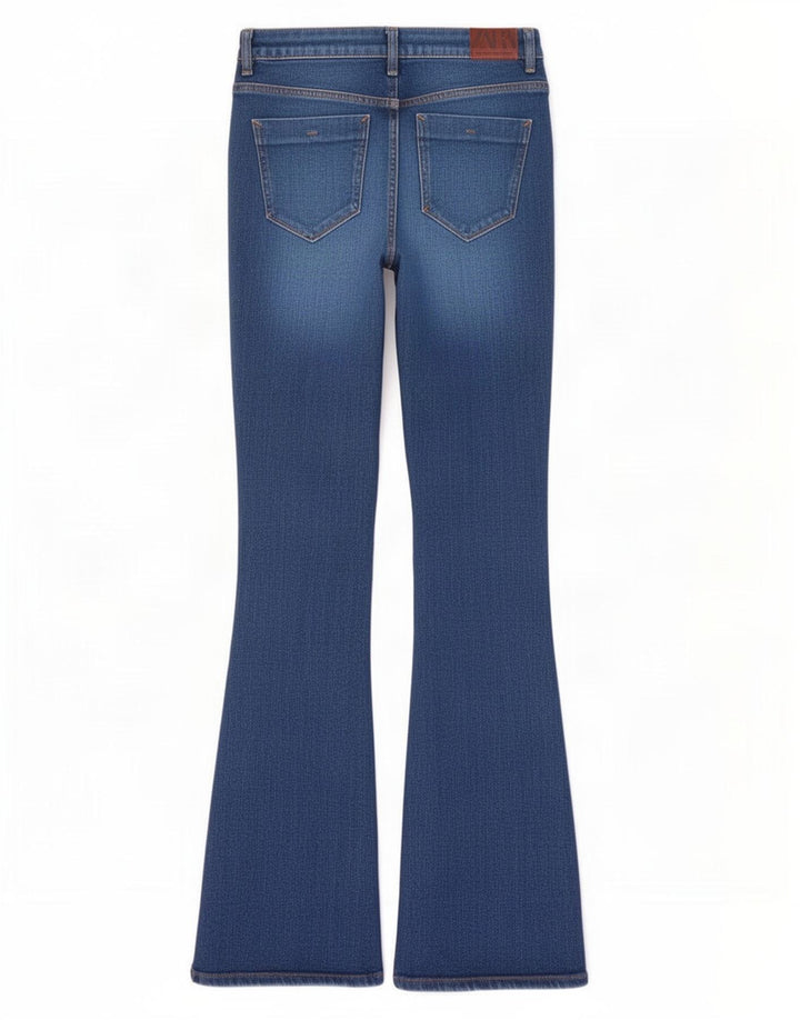 Zara Jeans Acampanados Para Mujer EU 40 Medium W30 L32 Algodón Azul