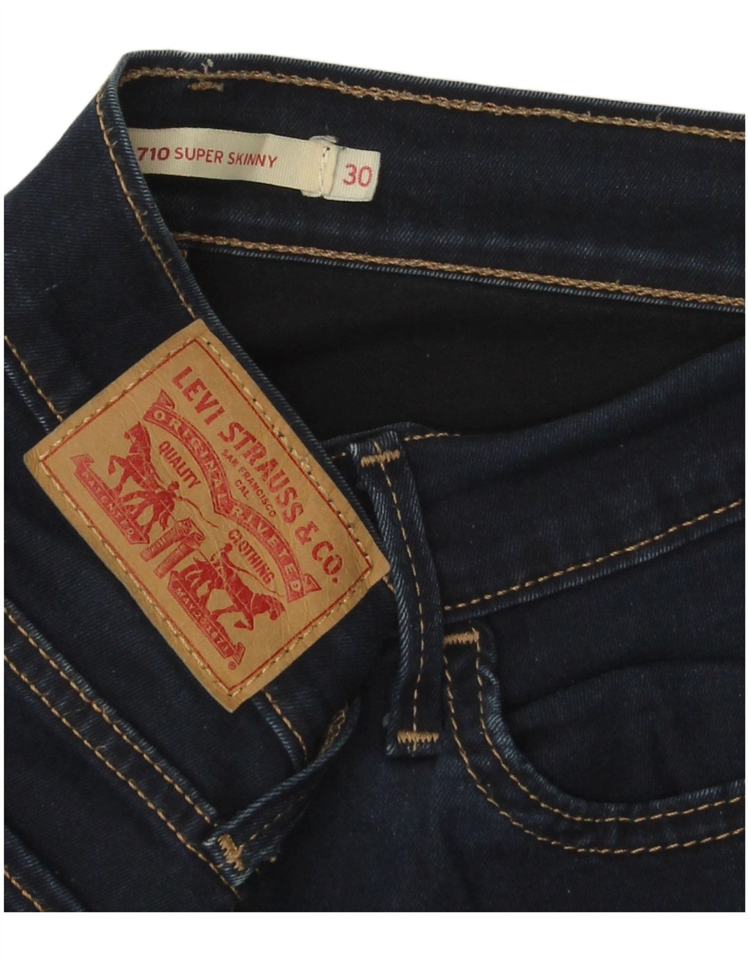 LEVI'S Jeans Super Skinny 710 para Mujer W30 L28 Azul Marino