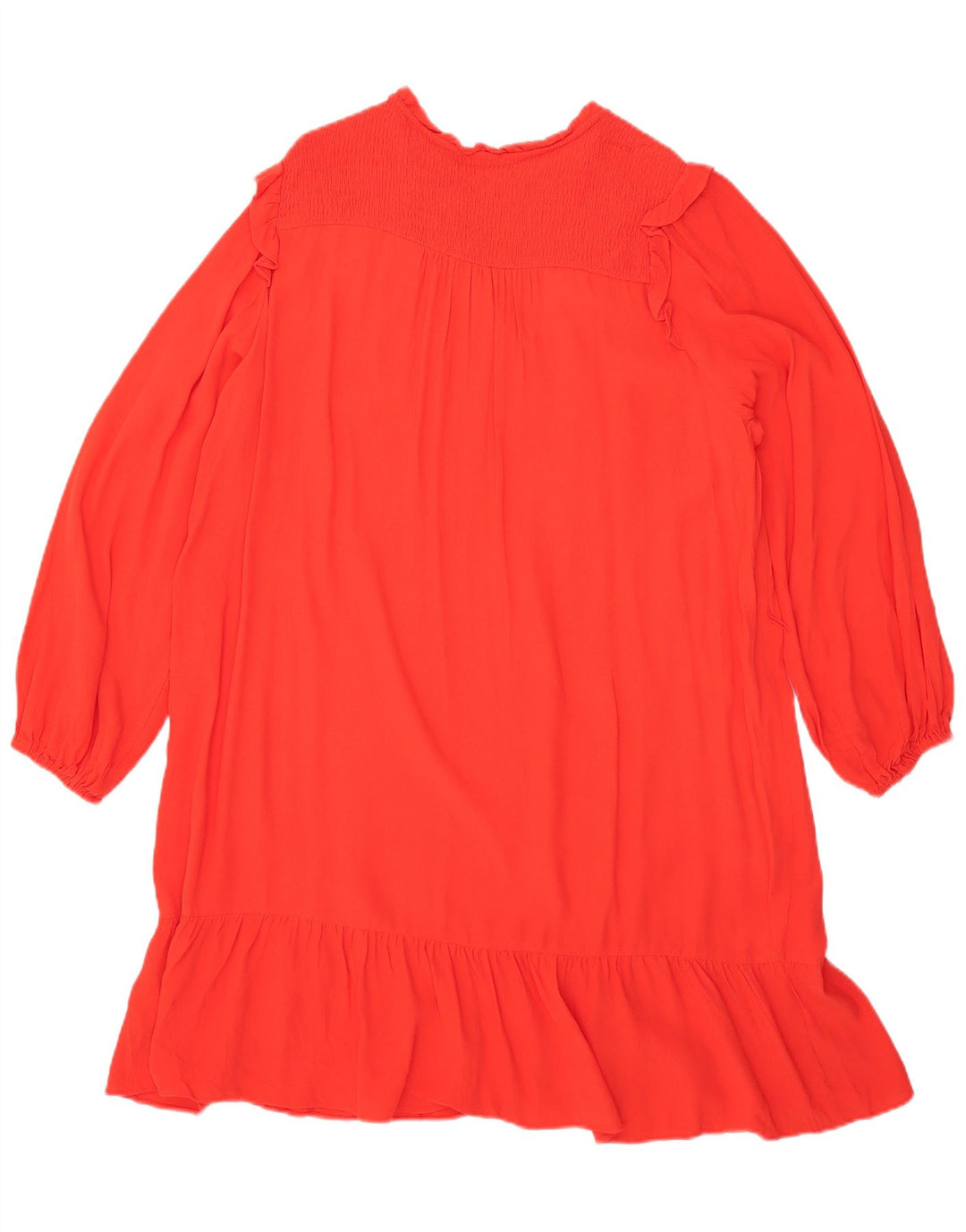 Marks & Spencer Vestido recto extragrande de manga larga para mujer UK 46 Grande Rojo