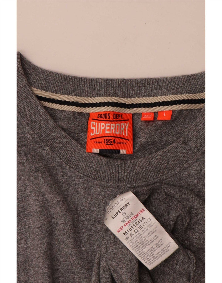 Camiseta Superdry para hombre Top gris grande