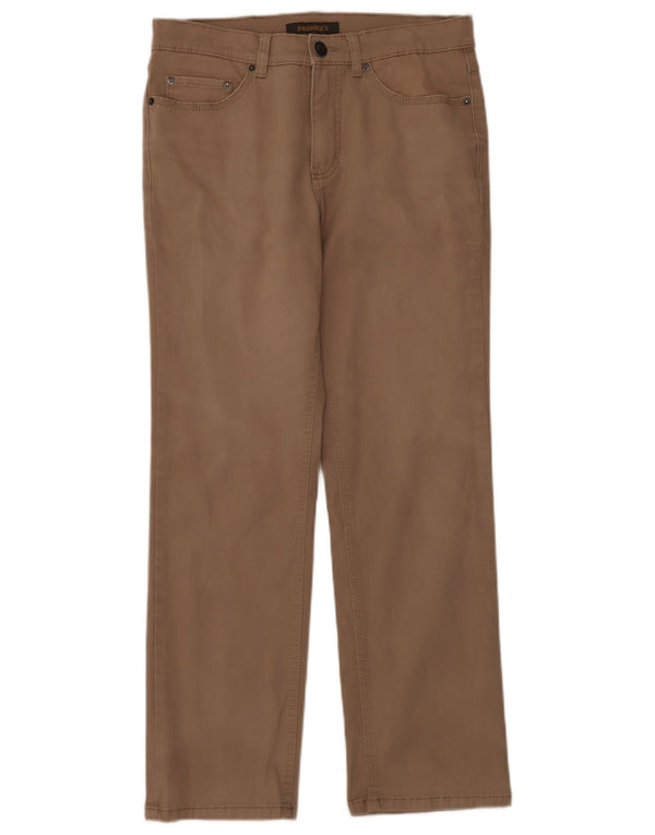 Paddock's Pantalones Casuales Rectos para Hombre W34 L30 Algodón Marrón