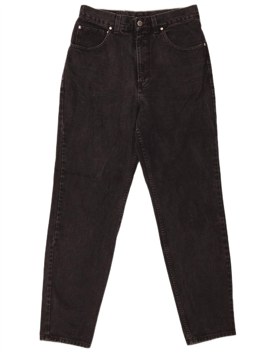 JOOP Vaqueros cónicos para mujer UK 12 Medium W30 L31 Algodón negro