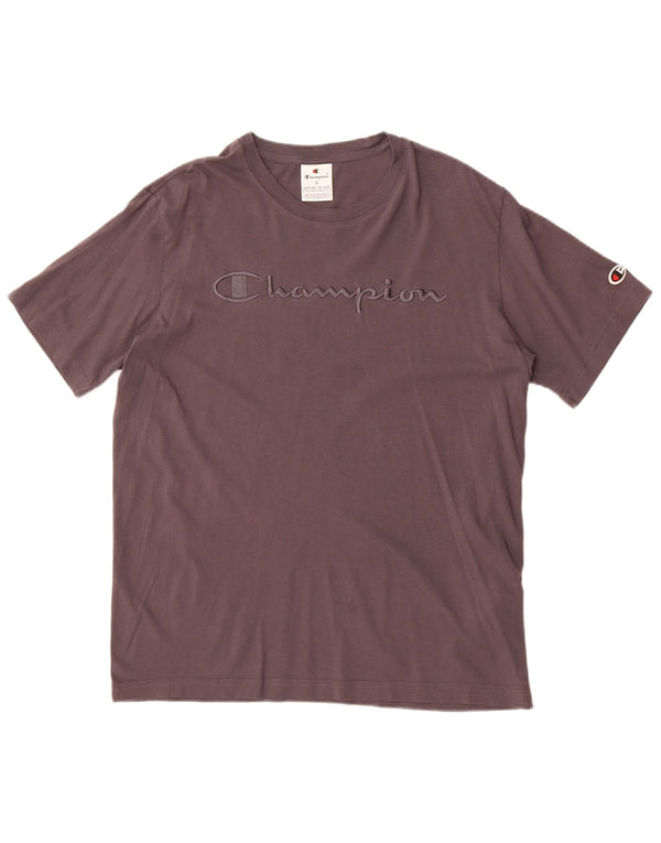 Champion Camiseta Gráfica para Hombre Top Small Gris Algodón