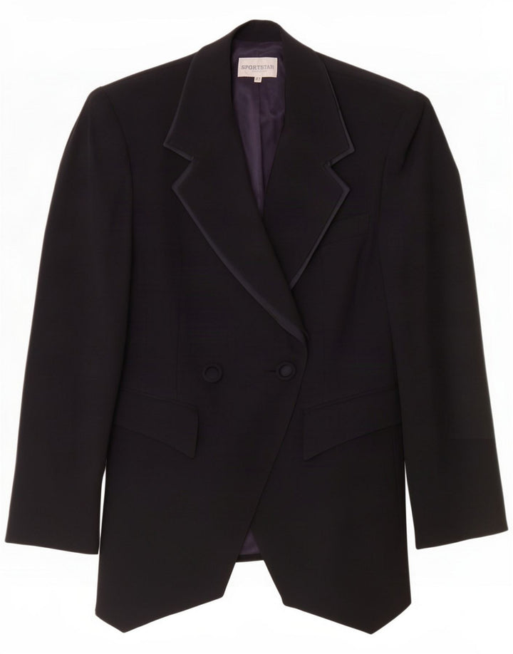 Sportstaff Chaqueta tipo blazer de 1 botón para mujer IT 42 Lana azul marino mediana