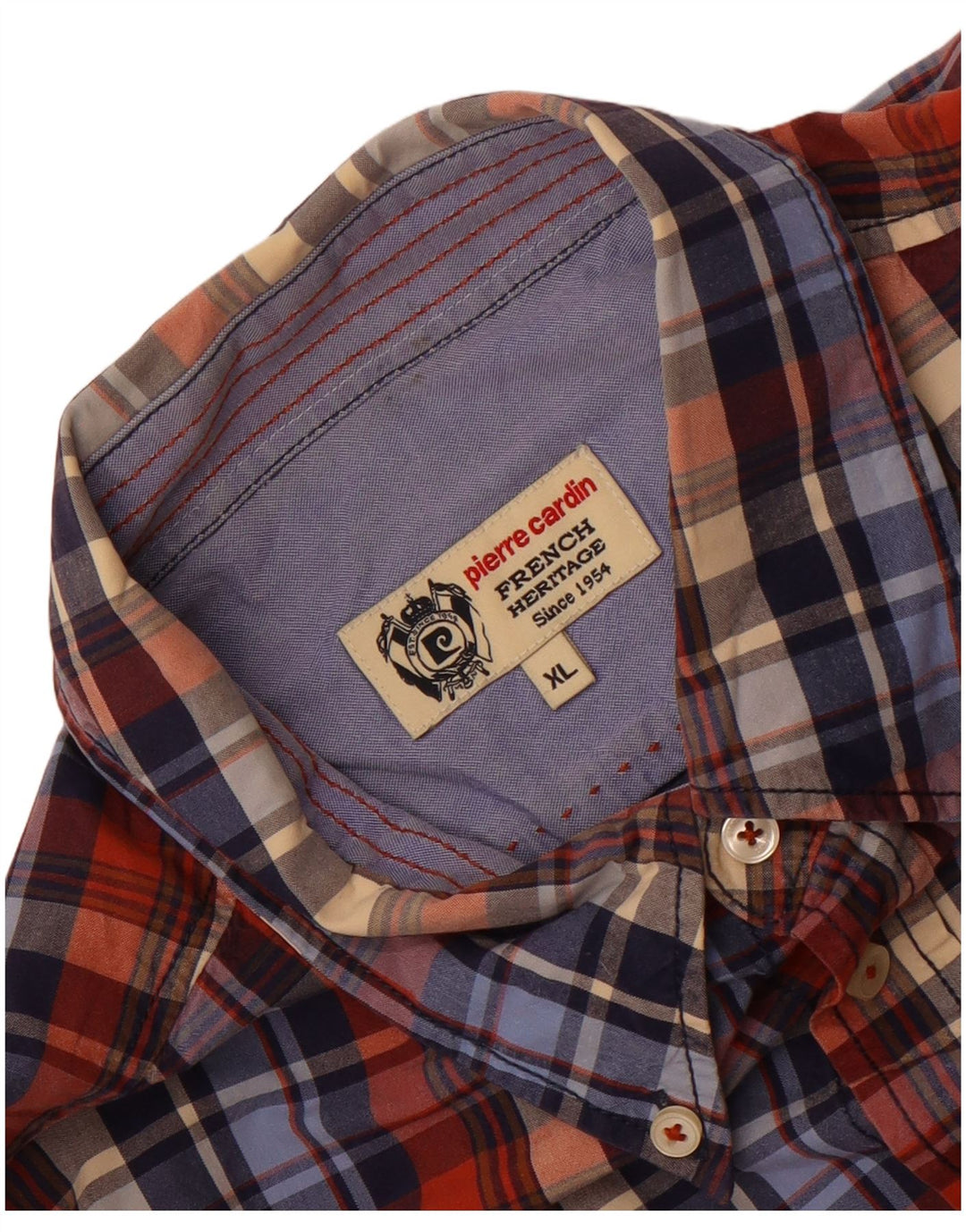 Pierre Cardin Camisa Hombre XL Cuadros Multicolor