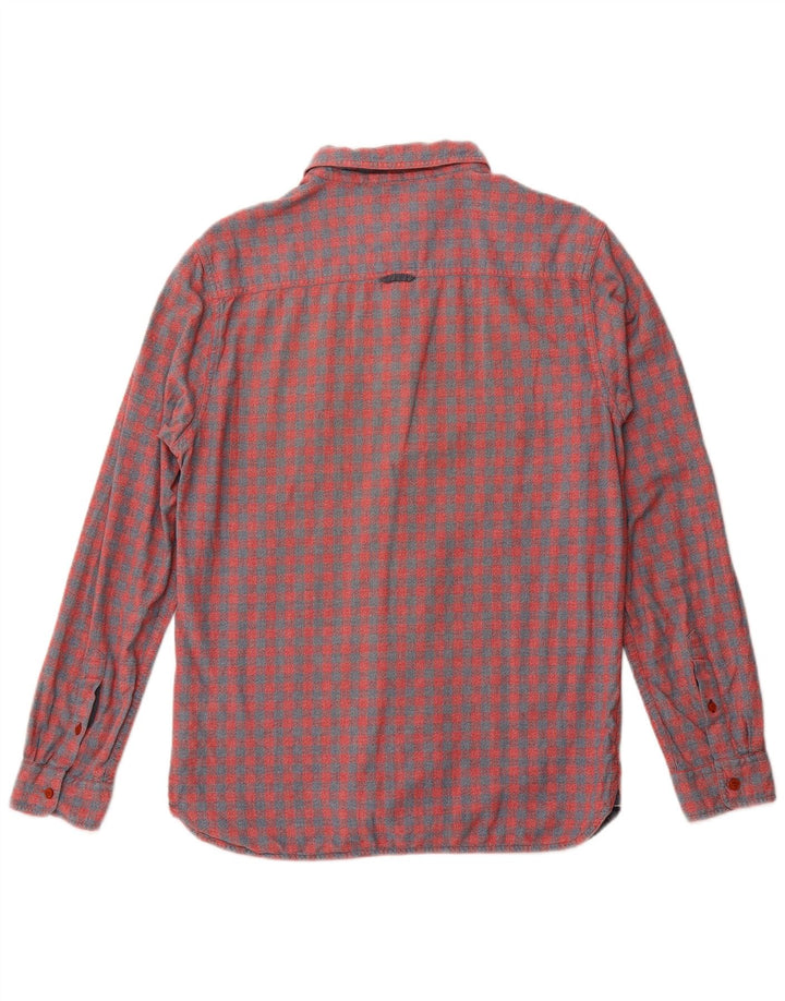 Camisa de franela para hombre de White Stuff de algodón a cuadros en color rojo medio