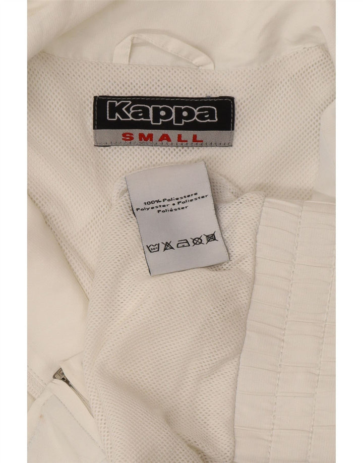 KAPPA Hombre Chándal Top Chaqueta Pequeña Poliéster Blanco