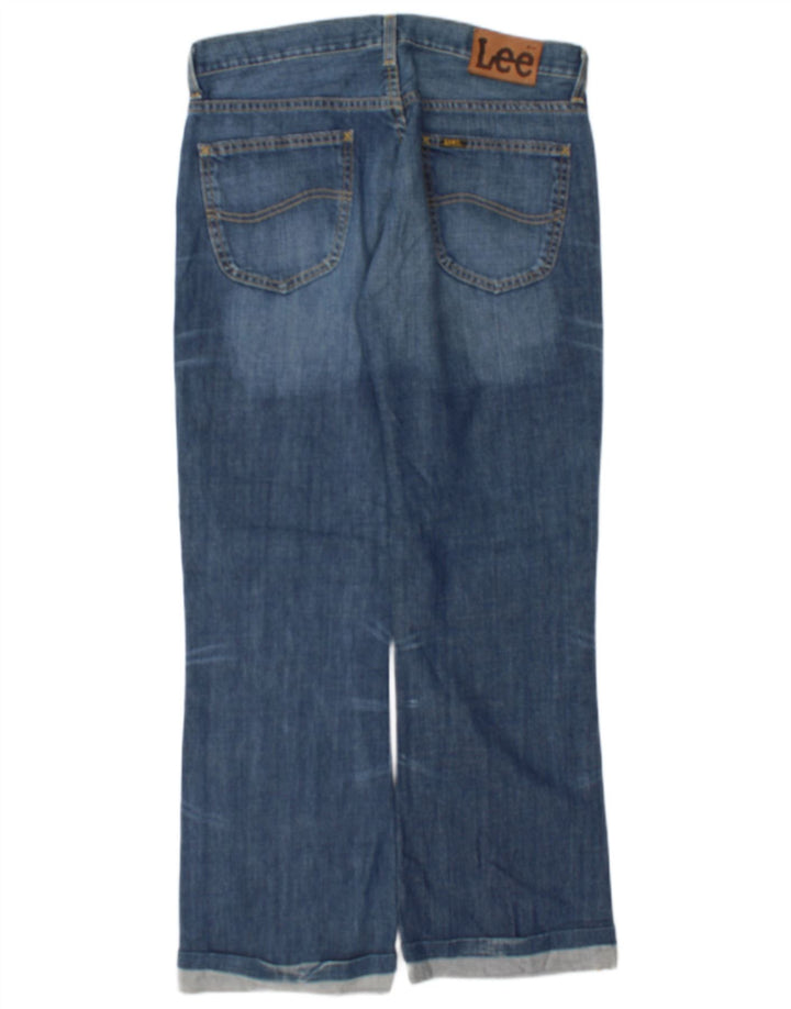 Lee Vaqueros Rectos Denver Para Hombre W33 L29 Algodón Azul