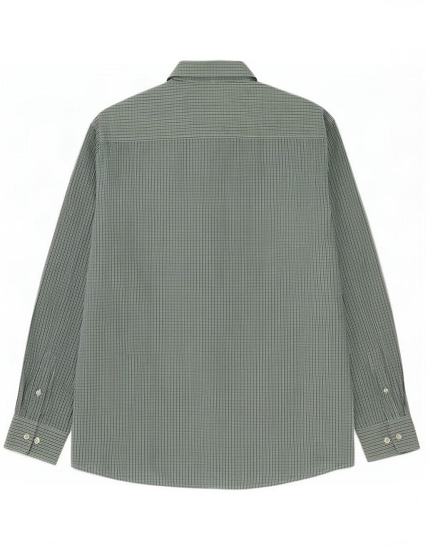 Pierre Cardin Camisa Regular Fit Hombre XL Poliéster Vichy Verde