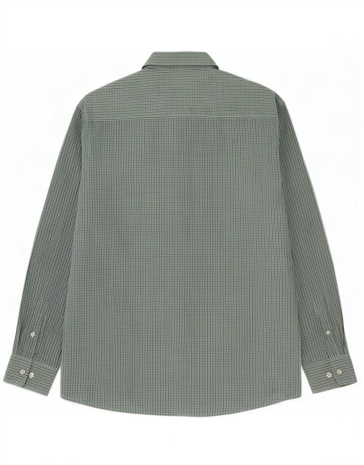 Pierre Cardin Camisa Regular Fit Hombre XL Poliéster Vichy Verde