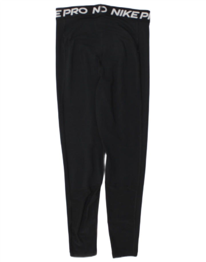 Nike Leggings Dri Fit Graphic para mujer UK 10 Pequeño Poliéster negro