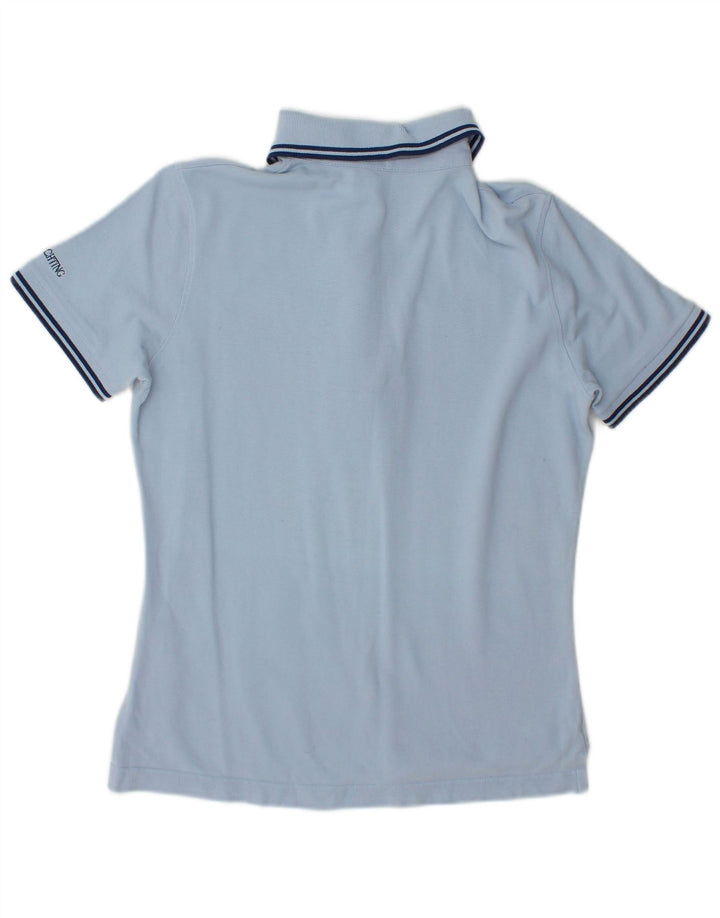 Marina Yachting Polo gráfico para mujer UK 10 Small Blue Cotton
