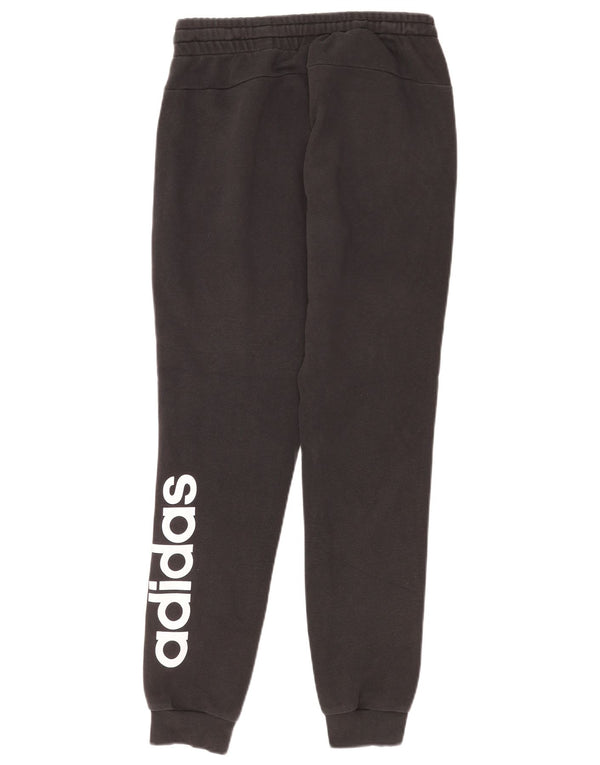 Adidas Womens Tracksuit Trousers Joggers UK 8-10 Small Black Cotton Sports