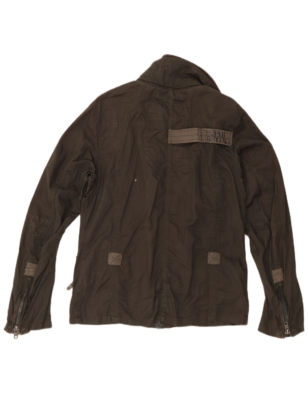 Superdry Chaqueta utilitaria Double Blacklabel para hombre UK 36 Small Algodón caqui