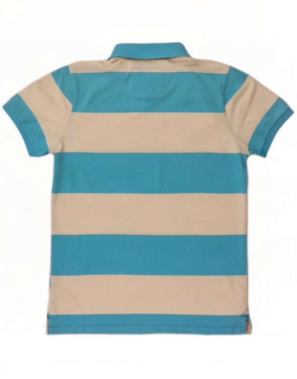 Polo Hollister Hombre Algodón A Rayas Azul Grande