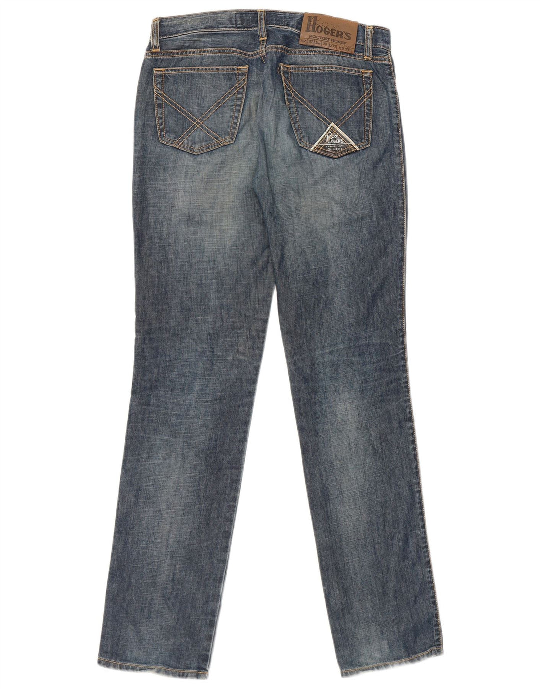 Roy Rogers Vaqueros ajustados para mujer W27 L32 Algodón azul