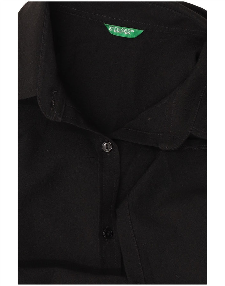 Camisa Benetton Mujer ES 44 Grande Negro
