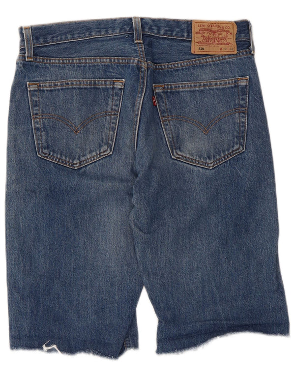 Levi's Hombre 501 Shorts De Mezclilla W33 Azul Medio