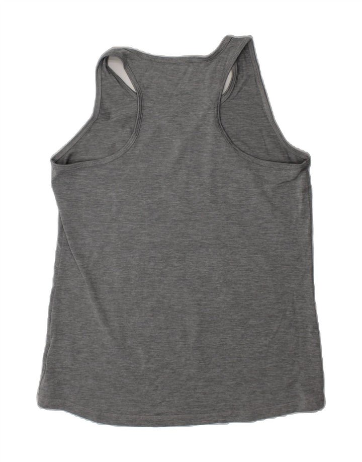 REEBOK Girls Graphic Vest Top 12-13 Years Large Grey Polyester Vintage Reebok and Second-Hand Reebok from Messina Hembry 