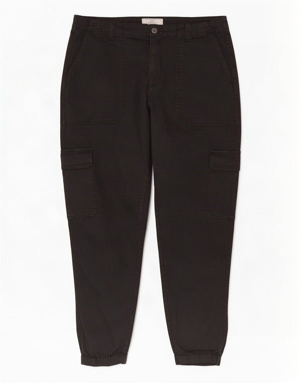 Pantalones cargo tipo joggers para mujer de Fat Face UK 40 Large W34 L28 Algodón negro