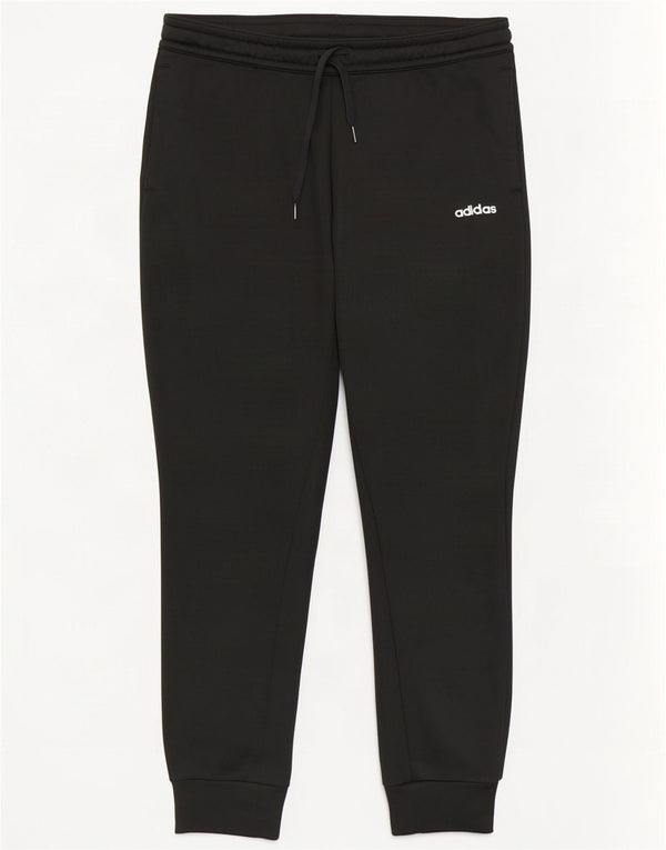 Adidas Mujer Chándal Pantalones Joggers UK 12/14 Mediano Negro Poliéster