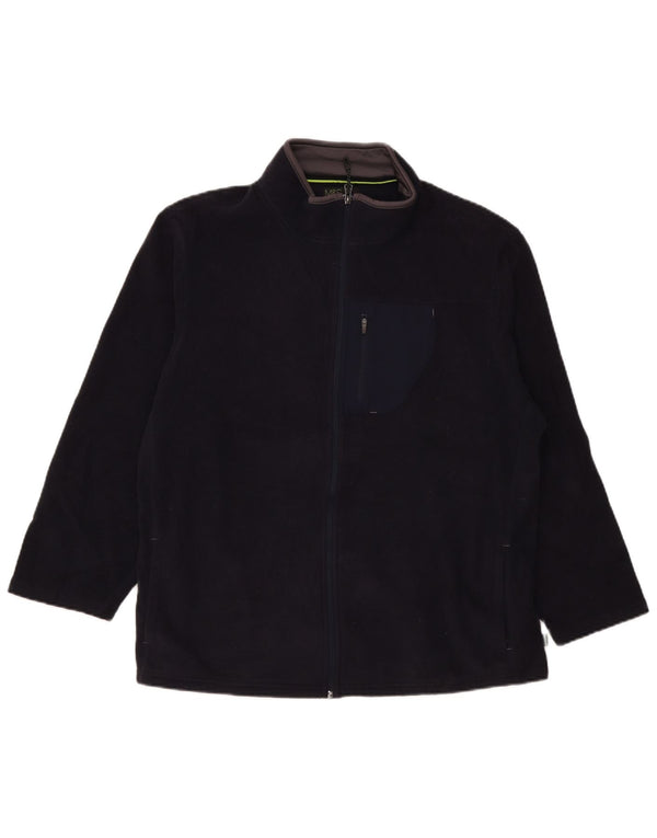 Marks & Spencer Chaqueta polar de ajuste regular para hombre UK 40 Large Azul marino