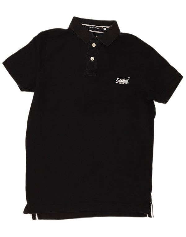 Superdry Polo Hombre XL Algodón Negro