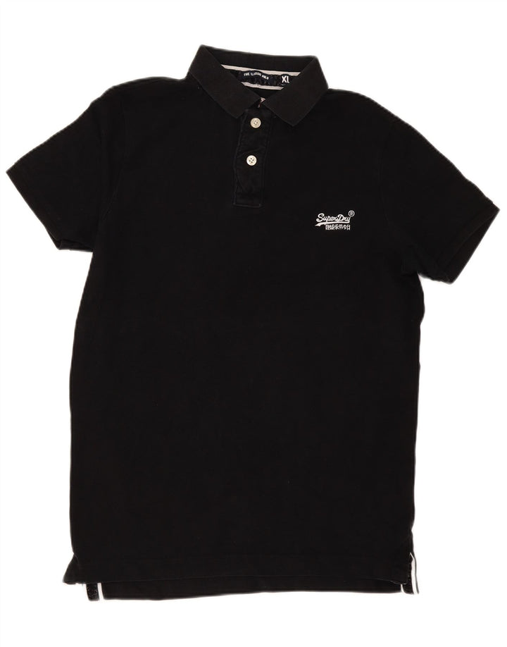 Superdry Polo Hombre XL Algodón Negro