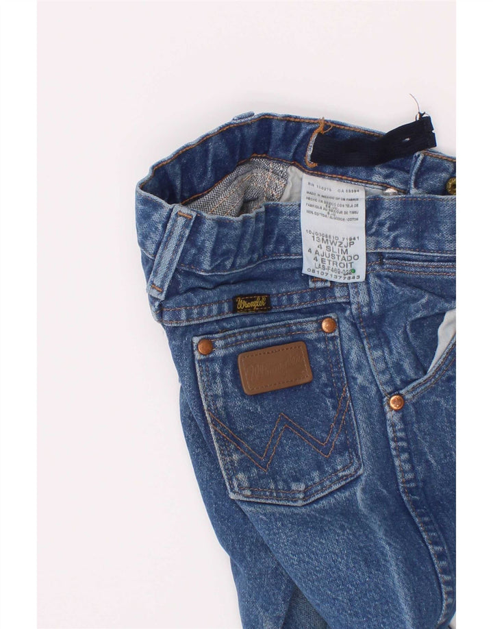 Wrangler Vaqueros ajustados para niños 3-4 años W20 L14 Algodón azul