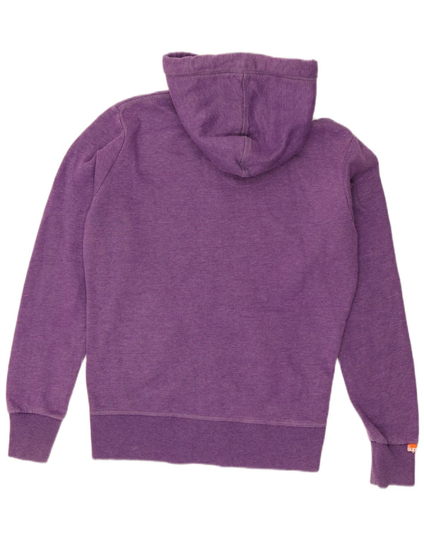 Superdry Hombre Sudadera Con Capucha Y Cremallera De Algodón Morado Medio