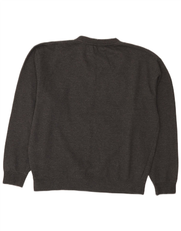 Fila Hombre Graphic Regular Fit Sudadera Jumper Algodón Gris Medio