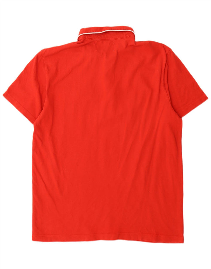 Polo Penguin para hombre de algodón rojo grande