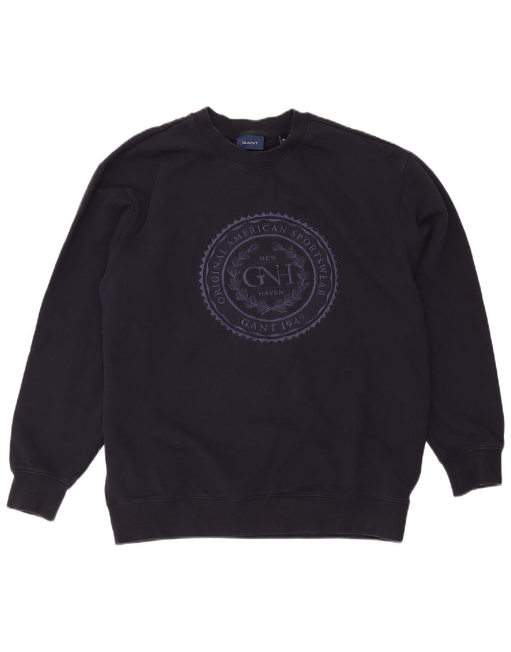 Gant Sudadera Gráfica Jumper Medium Azul Marino Algodón