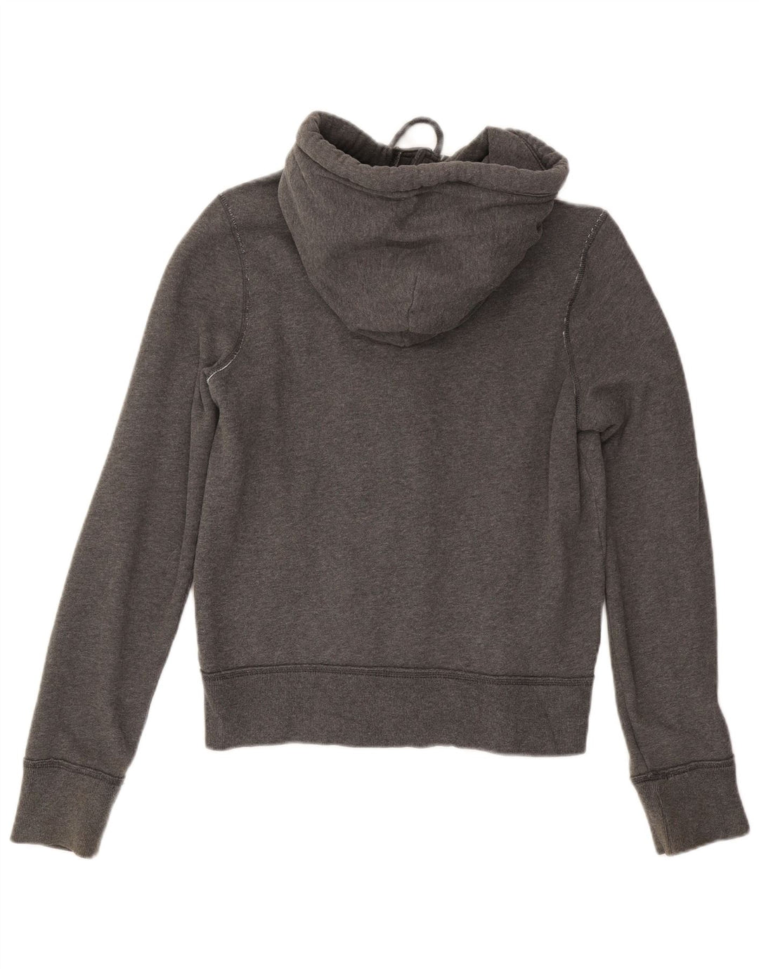 HOLLISTER Chaqueta de chándal con capucha y gráfico para hombre de algodón gris medio