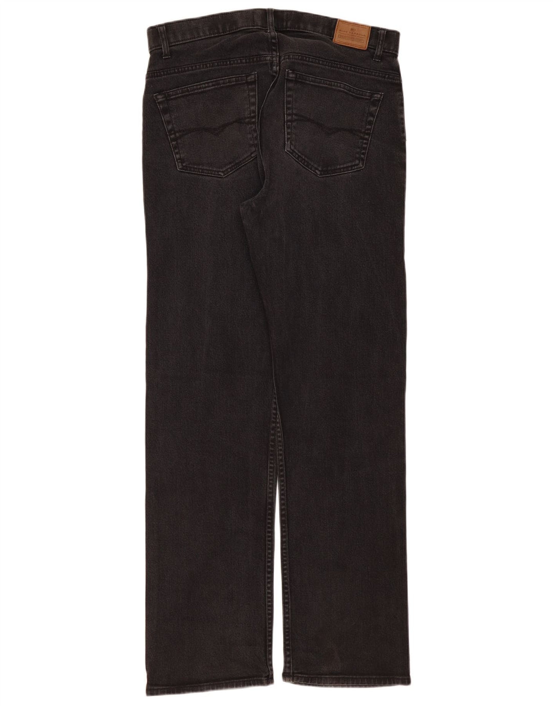 Marks & Spencer Vaqueros rectos para hombre W34 L33 Algodón negro
