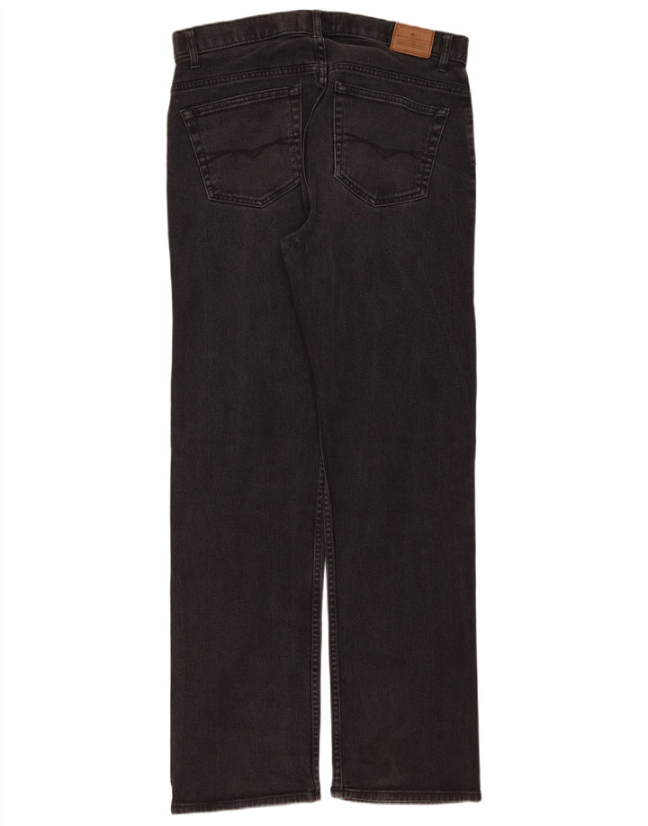 Marks & Spencer Vaqueros rectos para hombre W34 L33 Algodón negro