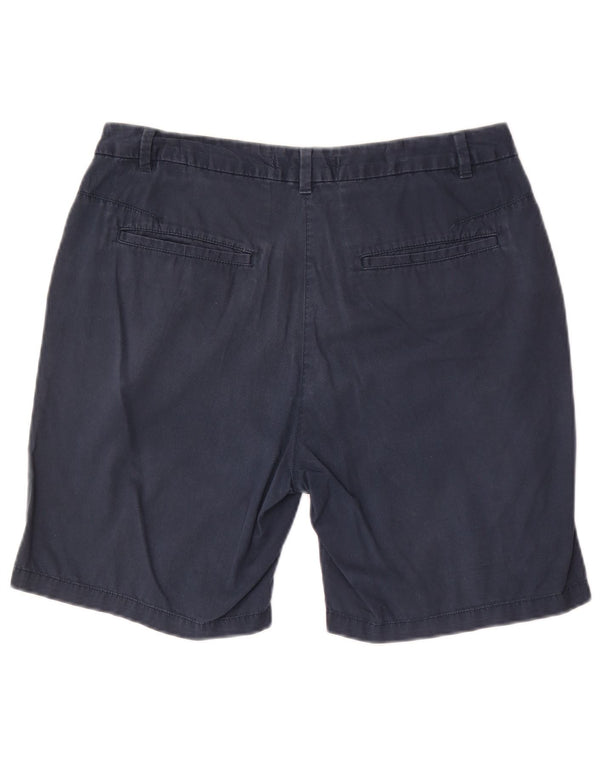 Marks & Spencer Pantalones cortos chinos para mujer UK 12 Medium W30 Azul marino Algodón