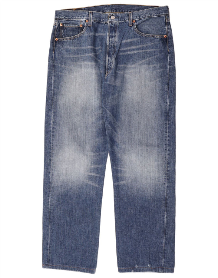 Levi's Hombre 501 Vaqueros Rectos W38 L30 Algodón Azul