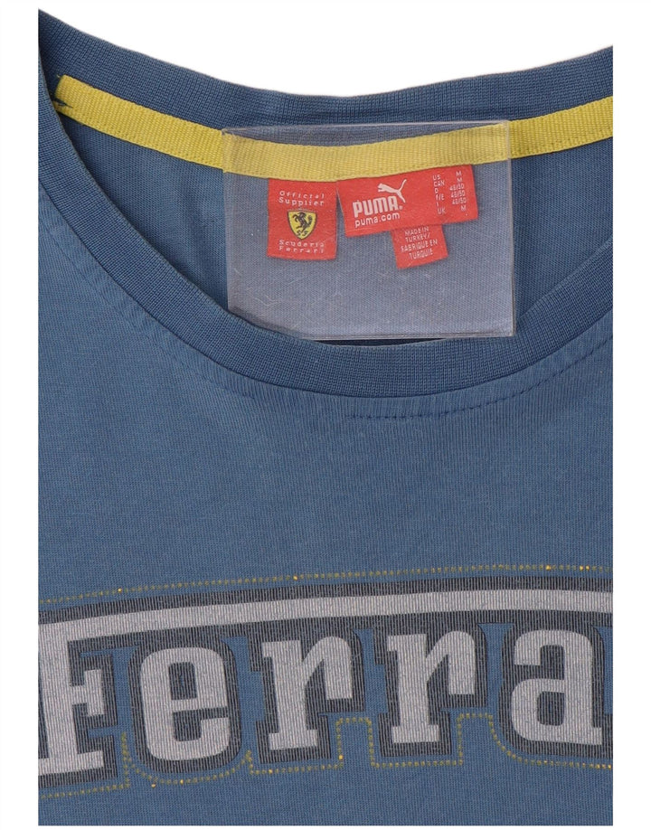 Camiseta Puma Ferrari Graphic para hombre azul medio