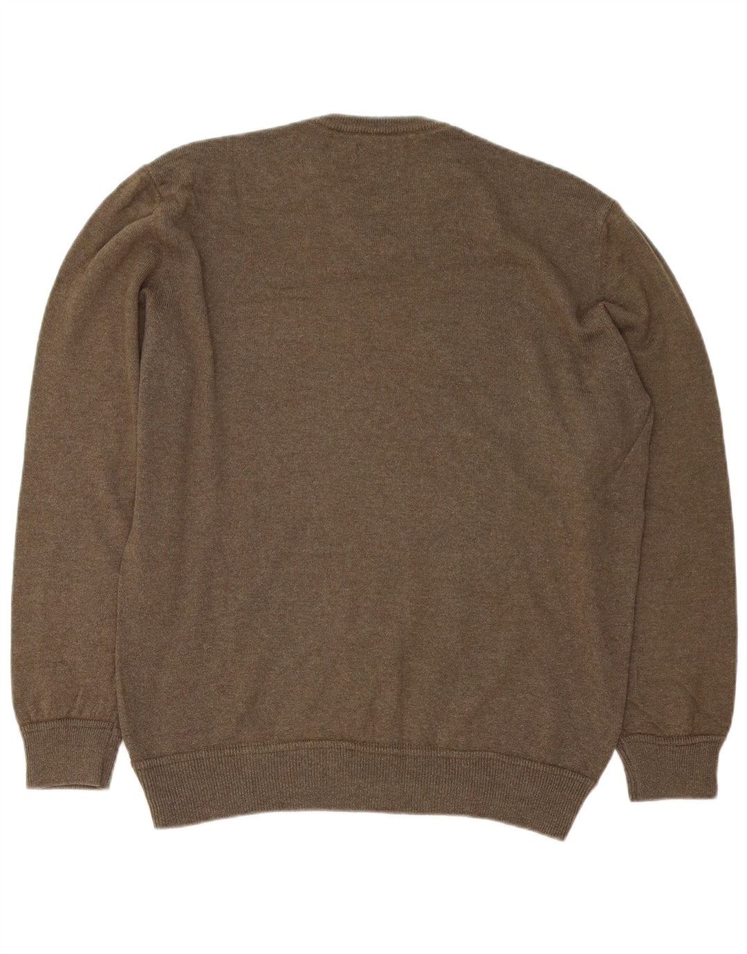 Marlboro Classics Jersey con cuello en V para hombre XL Lana caqui