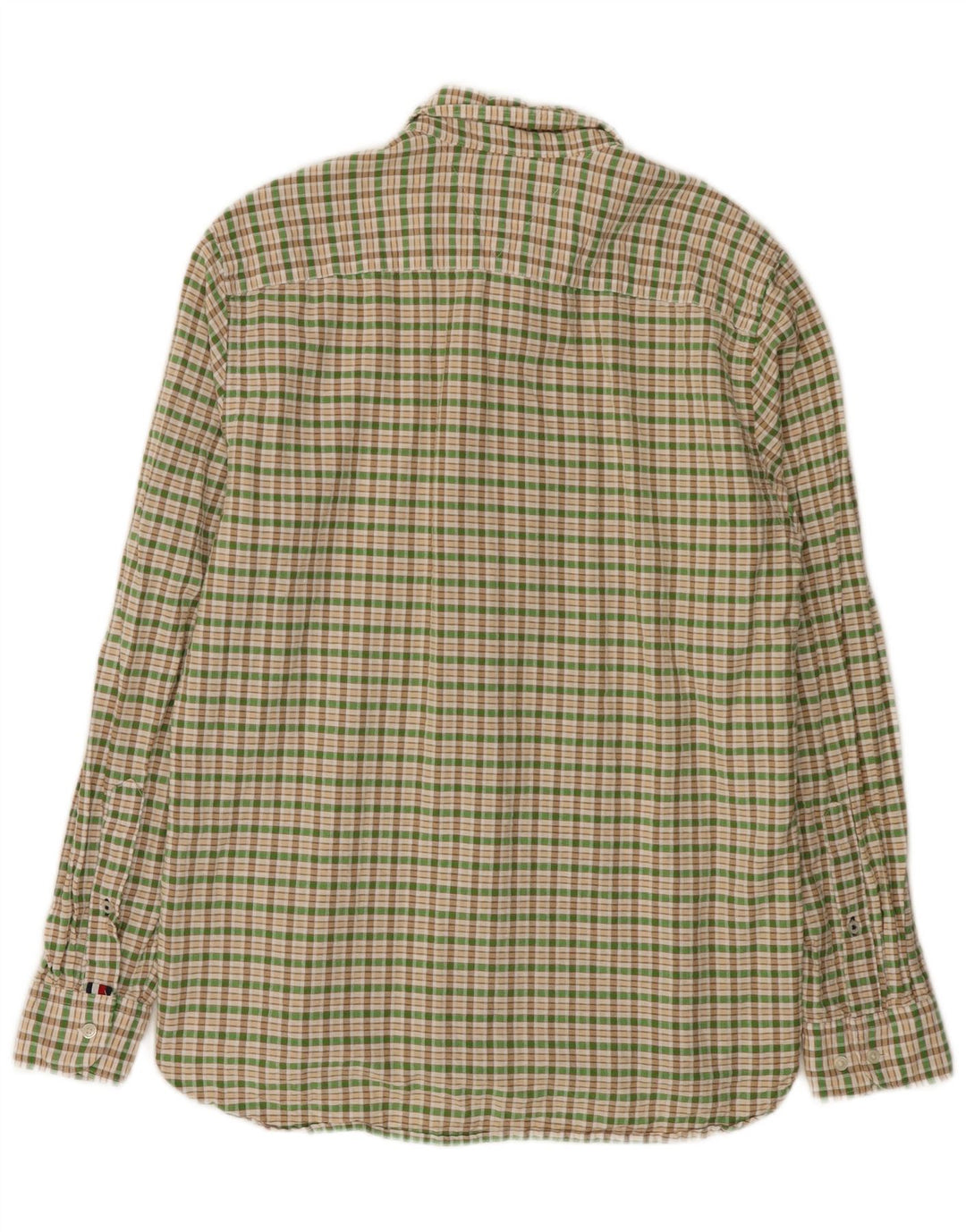 Tommy Hilfiger Camisa De Franela De Algodón A Cuadros Verde Medio |
