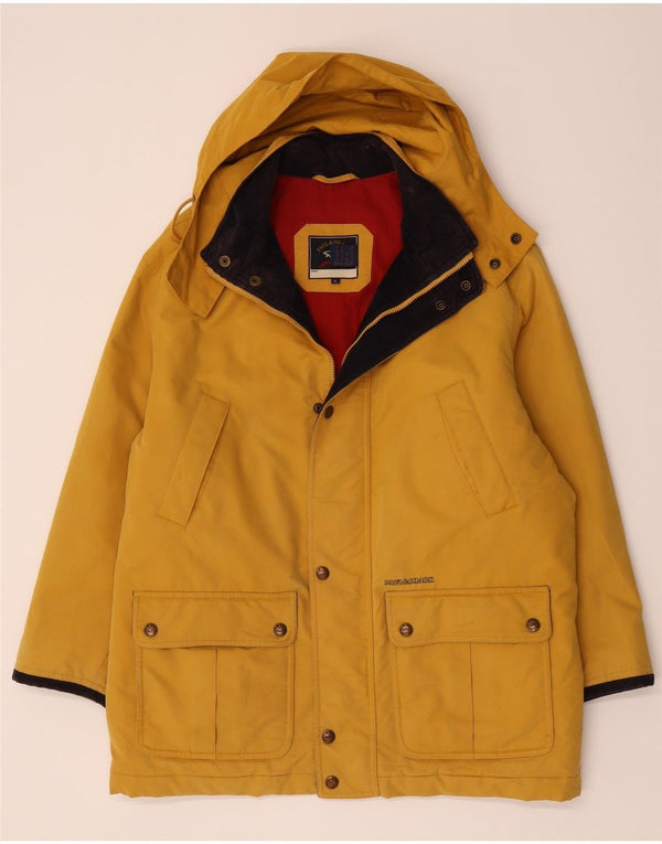 Paul & Shark Abrigo cortavientos con capucha para hombre, talla 40, color amarillo