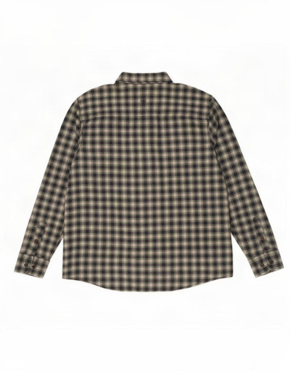 Camisa de franela de corte regular para hombre de Fat Face XL de algodón a cuadros verdes
