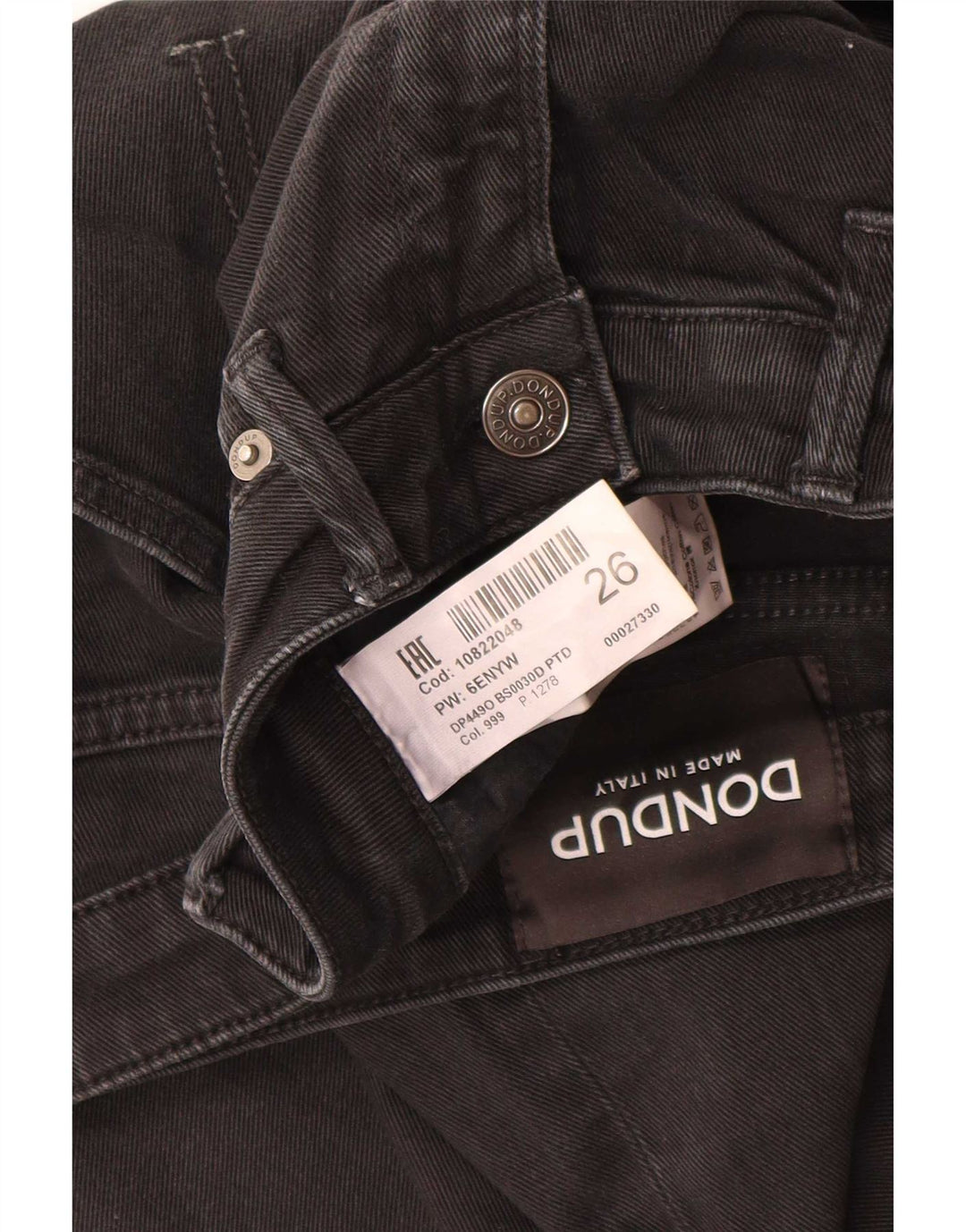 Vaqueros Bootcut Dondup Mujer W26 L26 Algodón Negro