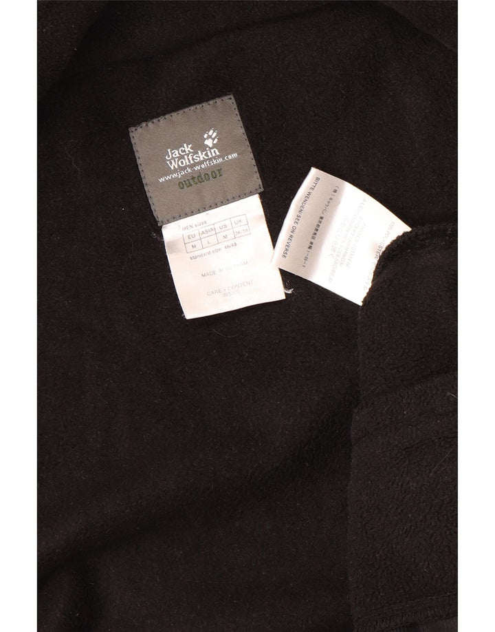 Jack Wolfskin Chaqueta polar con forro para hombre UK 36/38 Small Negro Poliéster